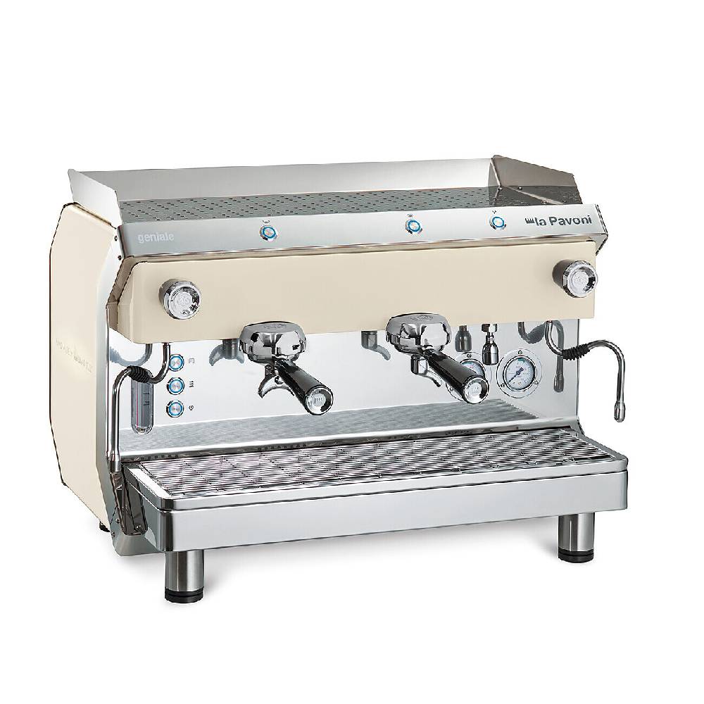 La Pavoni GENIALE SEMIAUTOMATICA 2 GRUPPI BIANCA