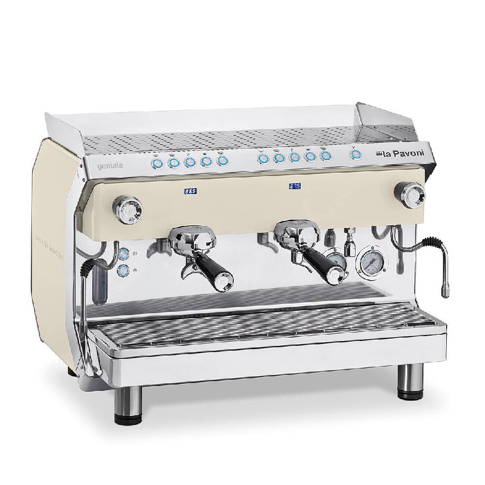 La Pavoni GENIALE VOLUMETRICA 2 GRUPPI BIANCA