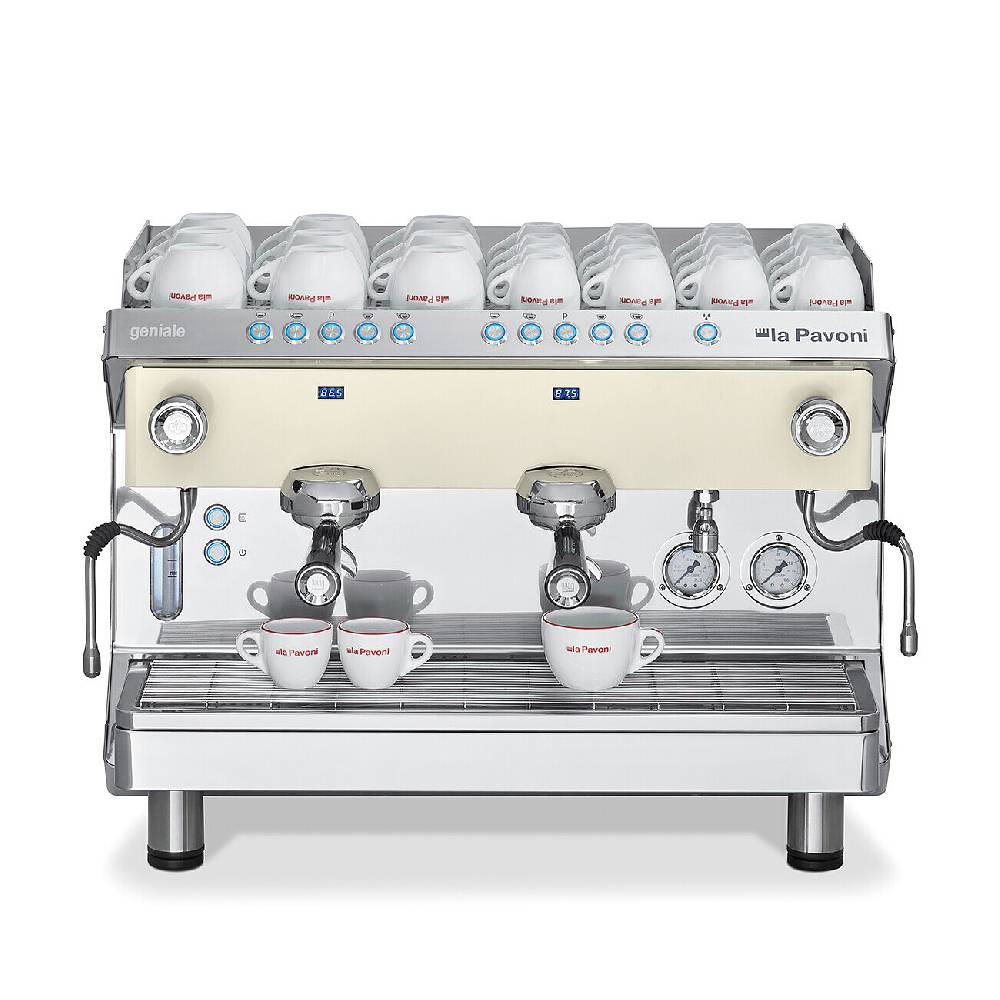 La Pavoni GENIALE VOLUMETRICA 2 GRUPPI BIANCA 2025