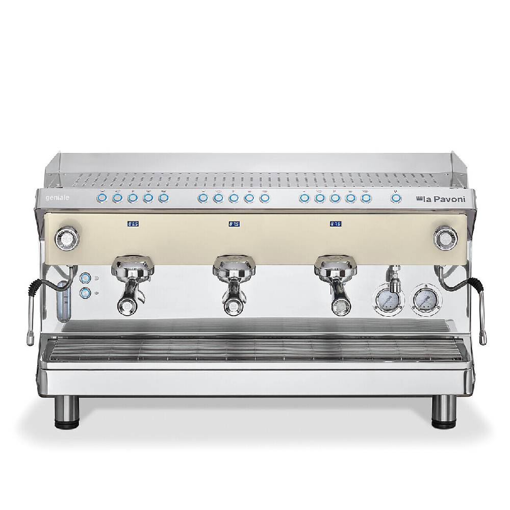 La Pavoni GENIALE VOLUMETRICA 3 GRUPPI BIANCA 2025