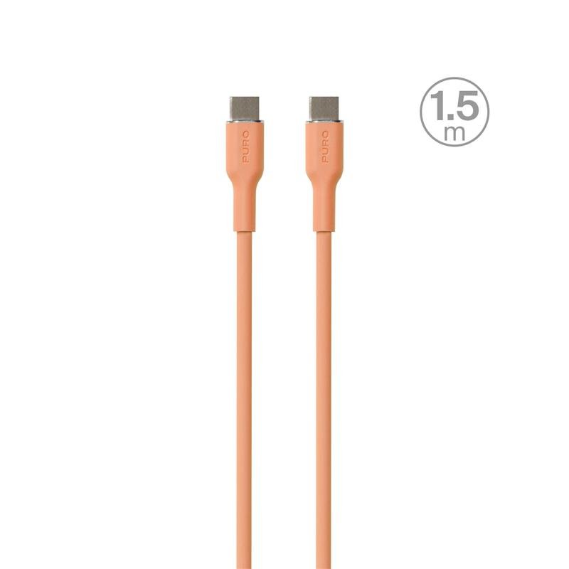 Puro Cavo di ricarica e sincronizzazione SOFT da USB-C a USB-C 1,5m Vendite Flash
