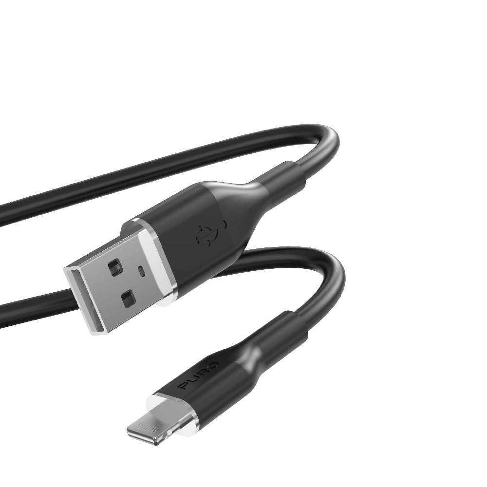 Puro Cavo di ricarica e sincronizzazione SOFT da USB-A a Lightning 1,5m Nuova
