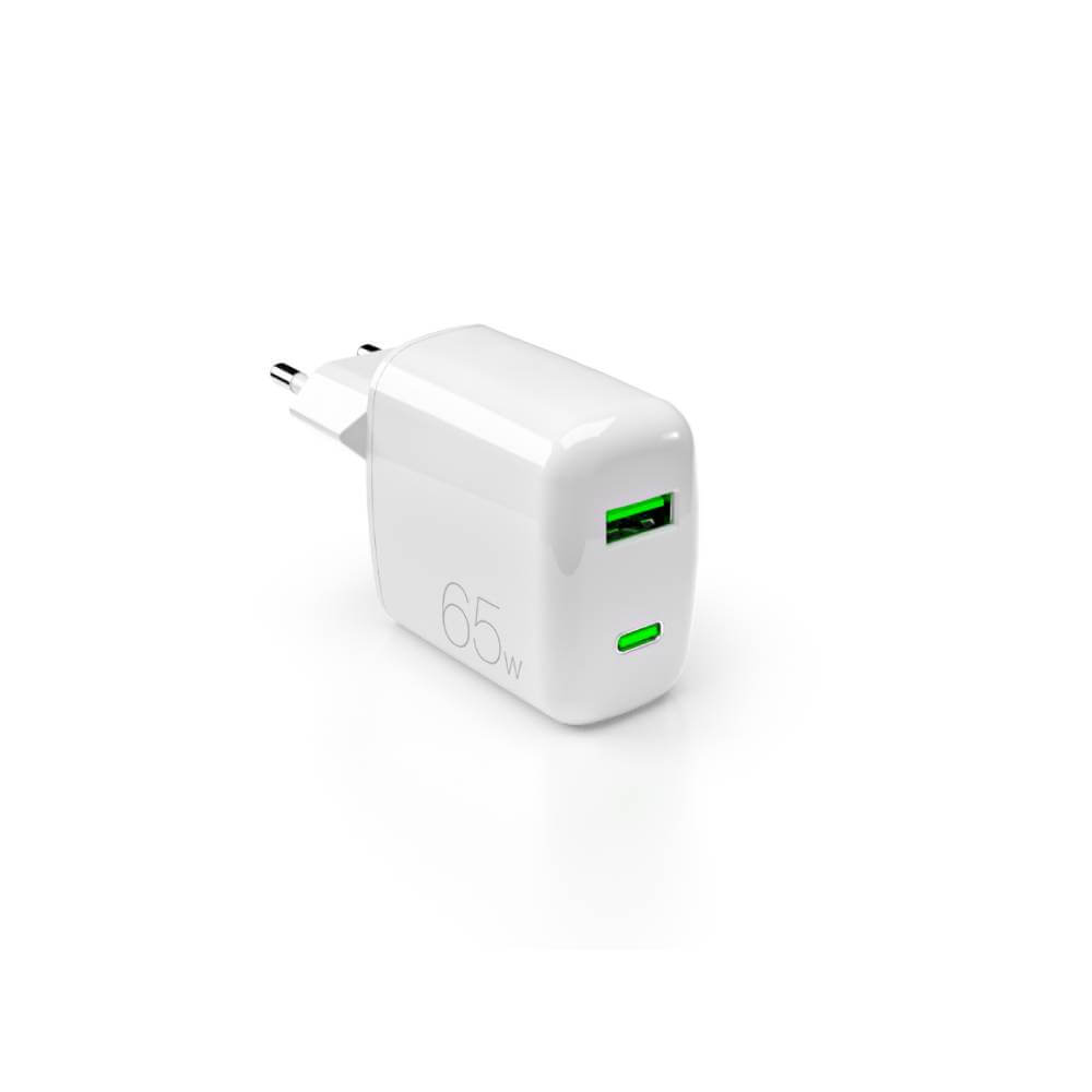 Puro Caricabatterie da parete MiniPro 65W USB-C e USB-A– tecnologia GAN Nuovo