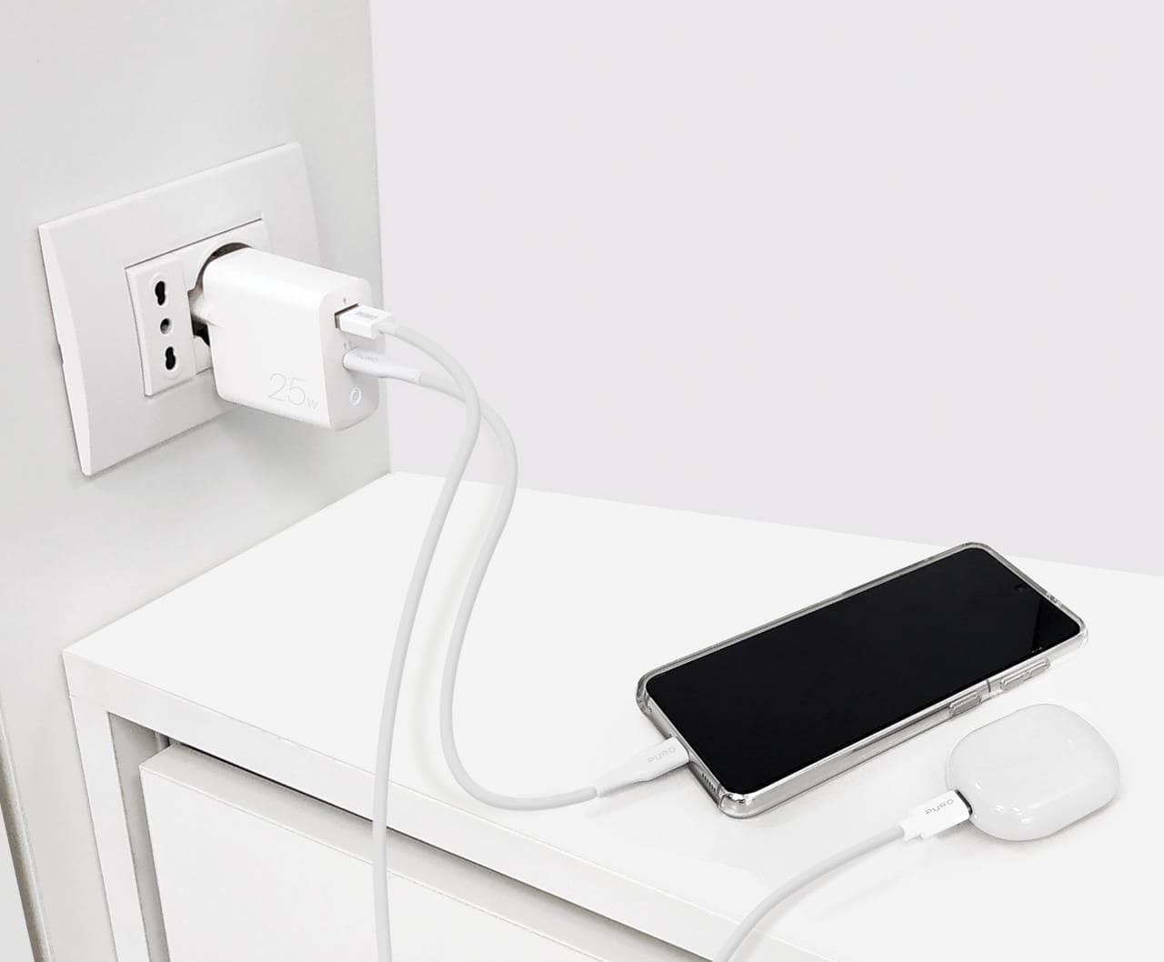 Puro Caricabatterie da parete con porta USB-A e USB-C 25W Promozione