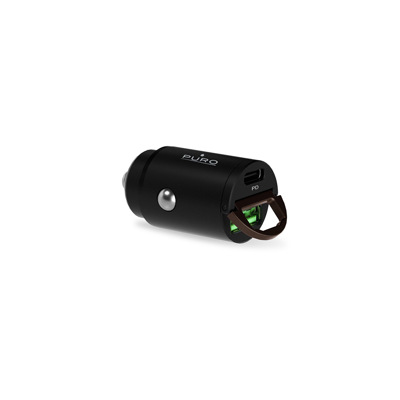 Puro Mini Carica Batterie da Auto “Bullet” USB-C e USB-A Fast Charging e Power Delivery 30W Soddisfazione Garantita