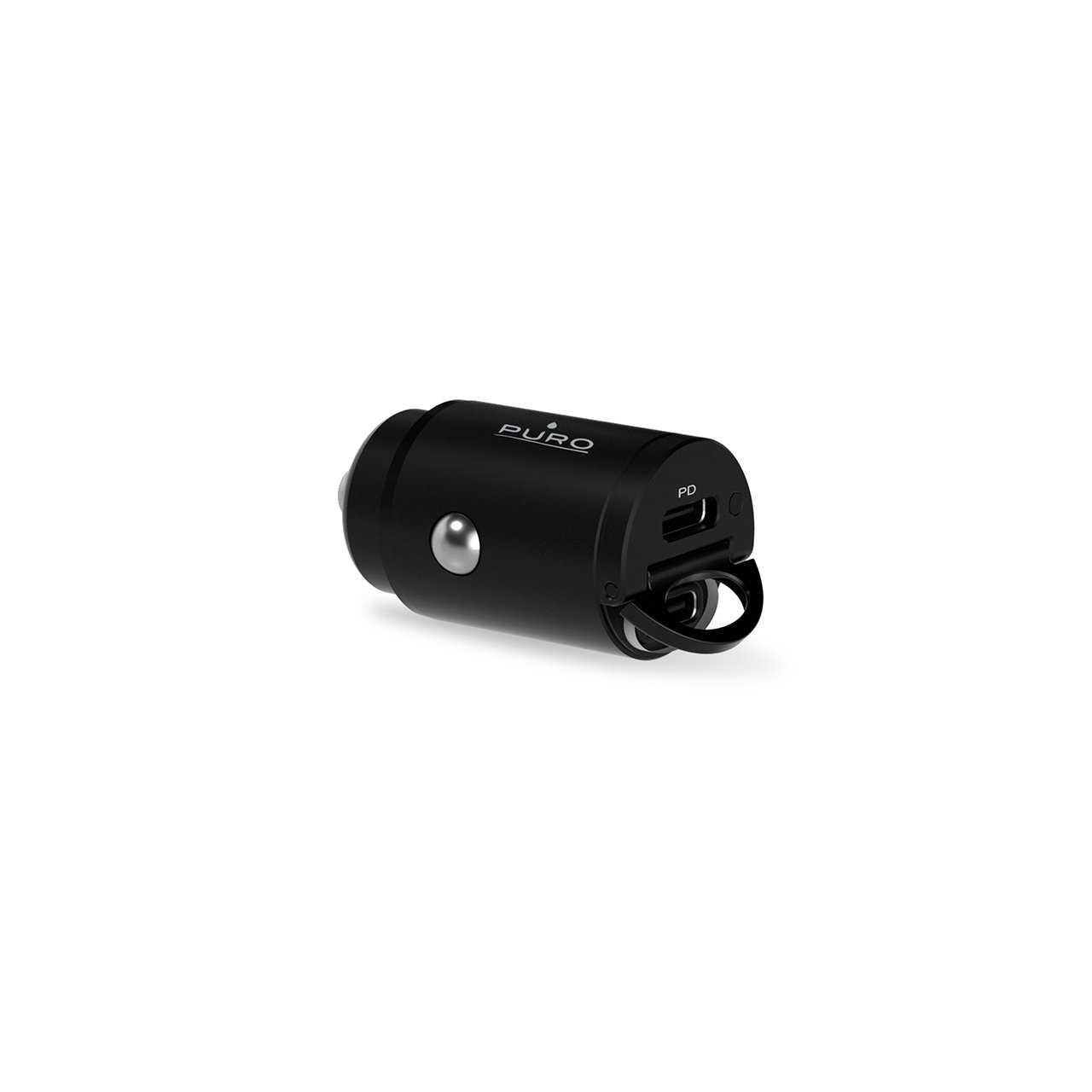 Puro Mini Carica Batterie da Auto “Bullet” 2 porte USB-C Fast Charging e Power Delivery 30W Qualità Garantita