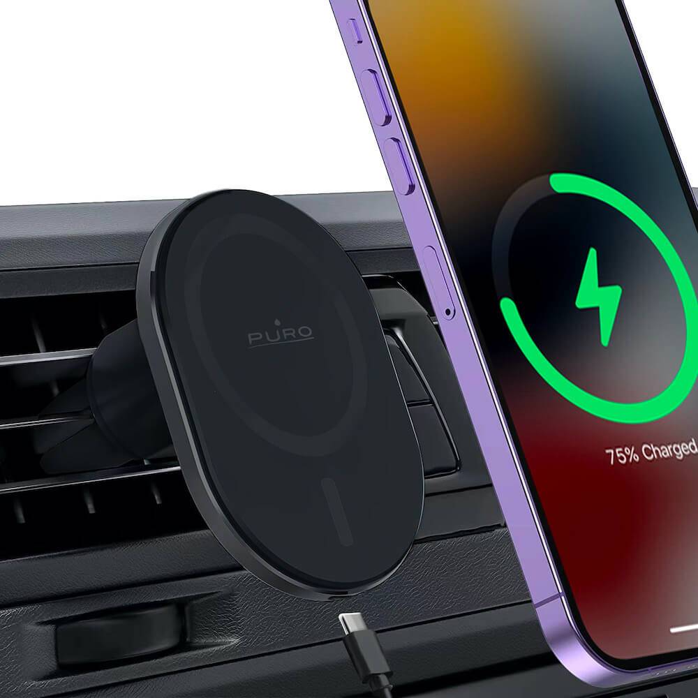 Puro Supporto Auto MAG PRO compatibile MagSafe e ricarica wireless integrata 15W Acquista Ora