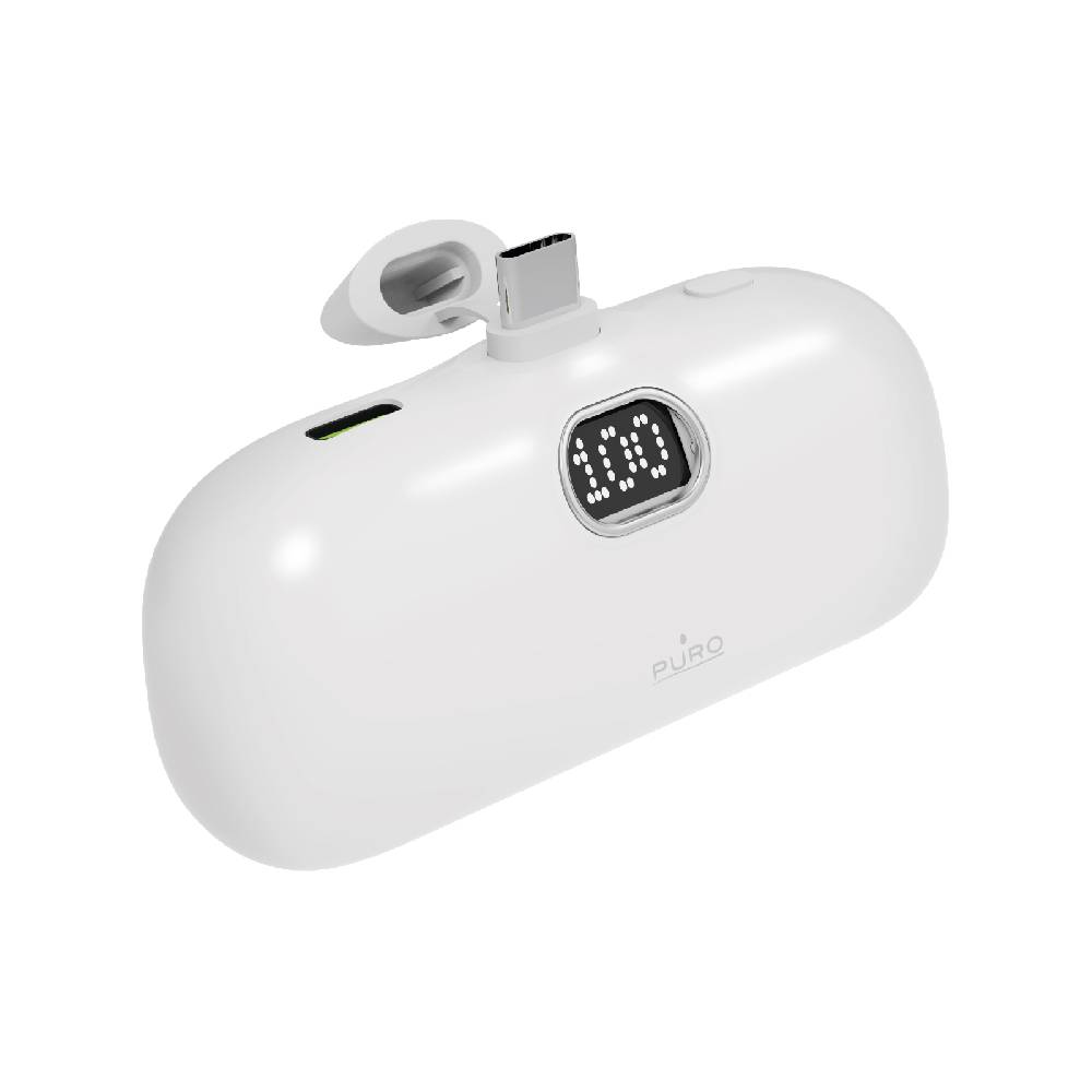 Puro Power Bank 5000mAh USB-C con connettore integrato Plug 5 Novità