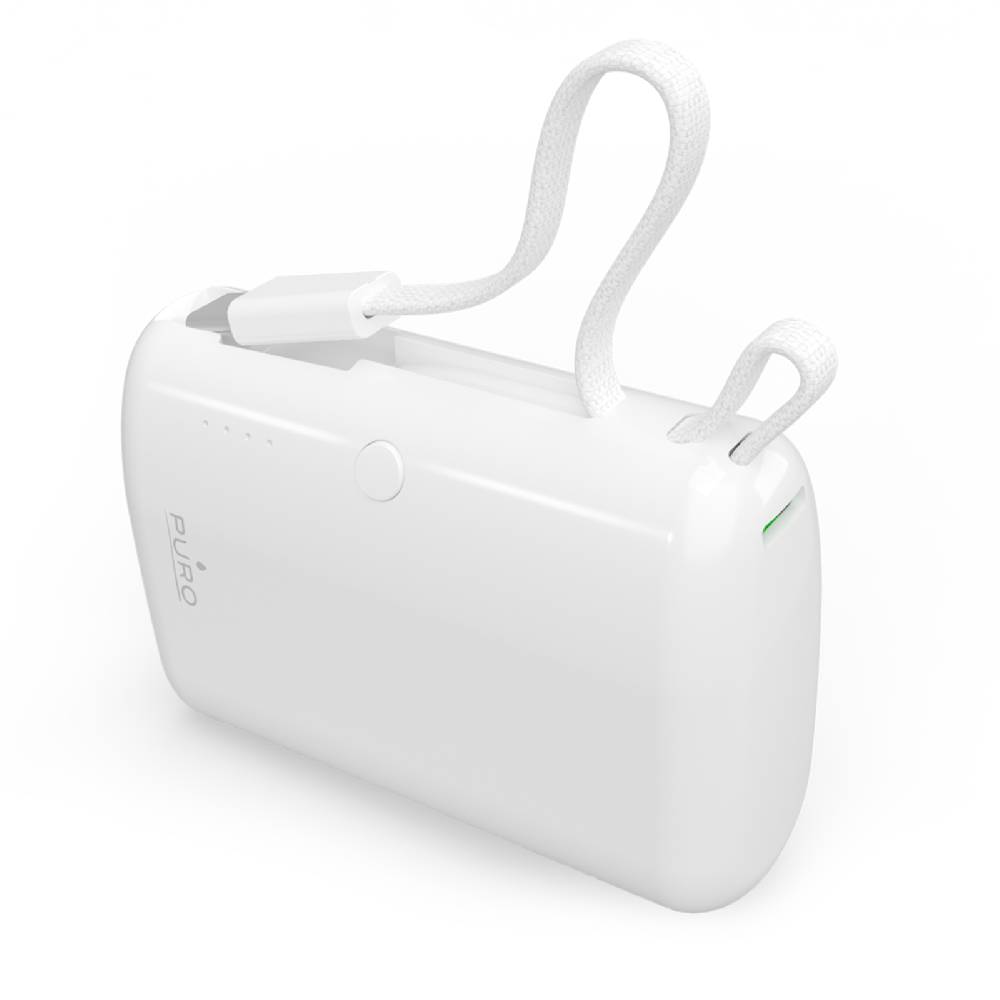 Puro Power Bank “Power Link 10” 10000mAh Con Cavo USB-C Integrato Presa