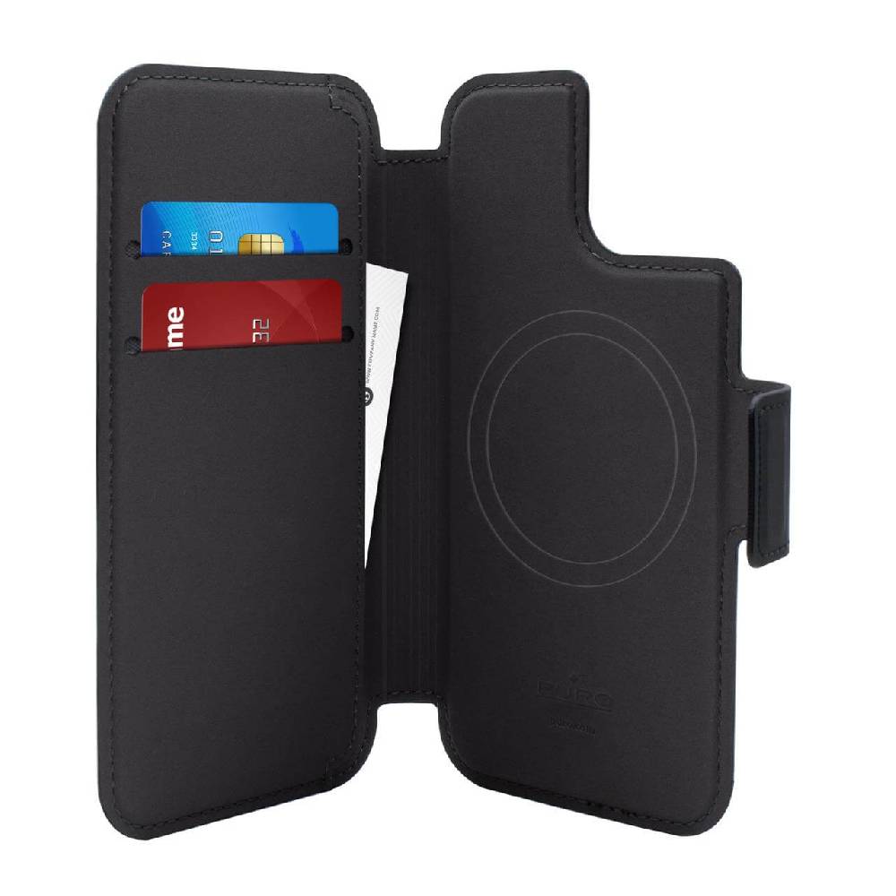 Puro Custodia magnetica Folio per iPhone 15 Plus, 14 Plus e 12 Pro Max compatibile con tecnologia MagSafe
