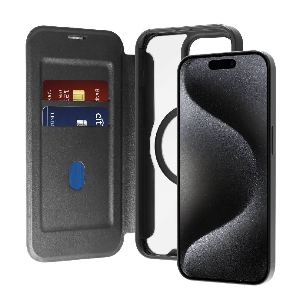 Puro Custodia Book Mag per iPhone 15 Pro Vendita Economica