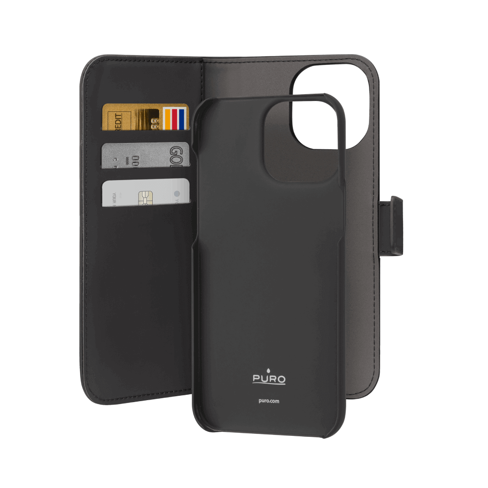 Puro Custodia Wallet Detachable per iPhone 15 Nuovo
