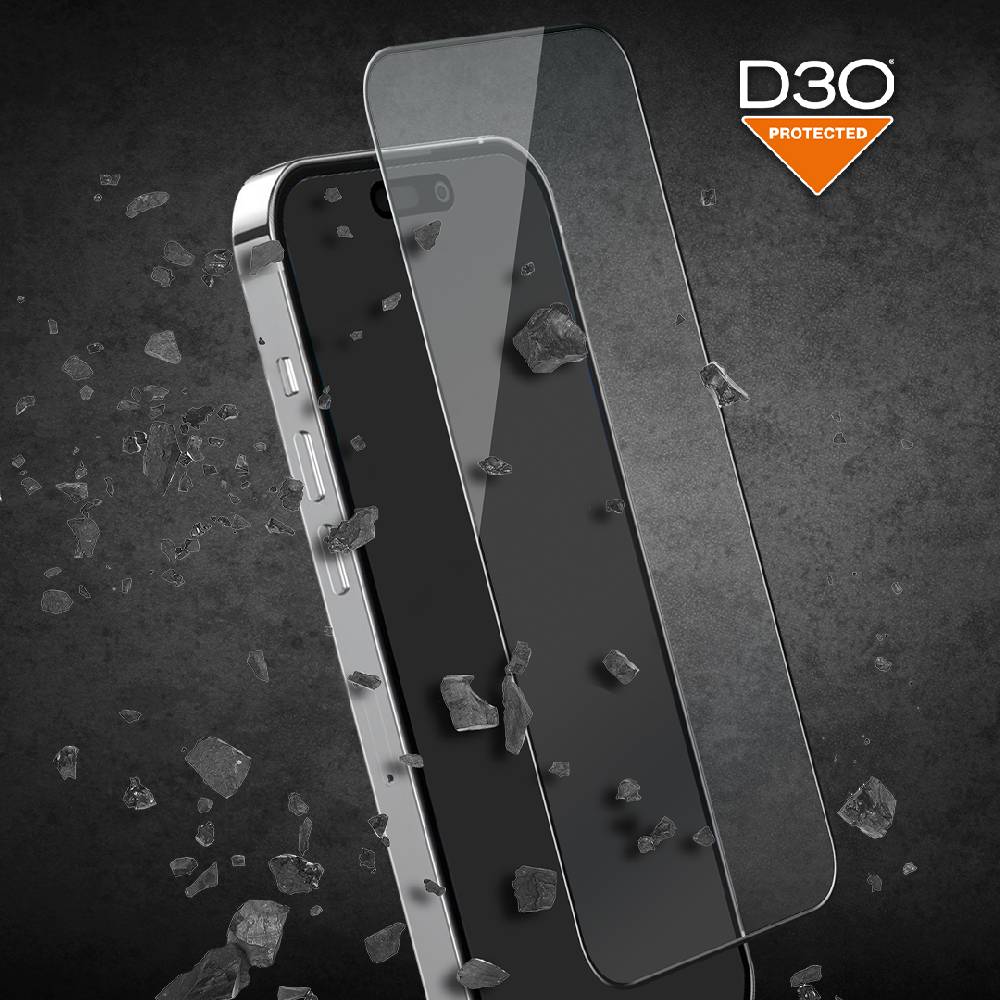 Puro Vetro temperato flessibile D3O per iPhone 15 Plus Spedizione Gratuita