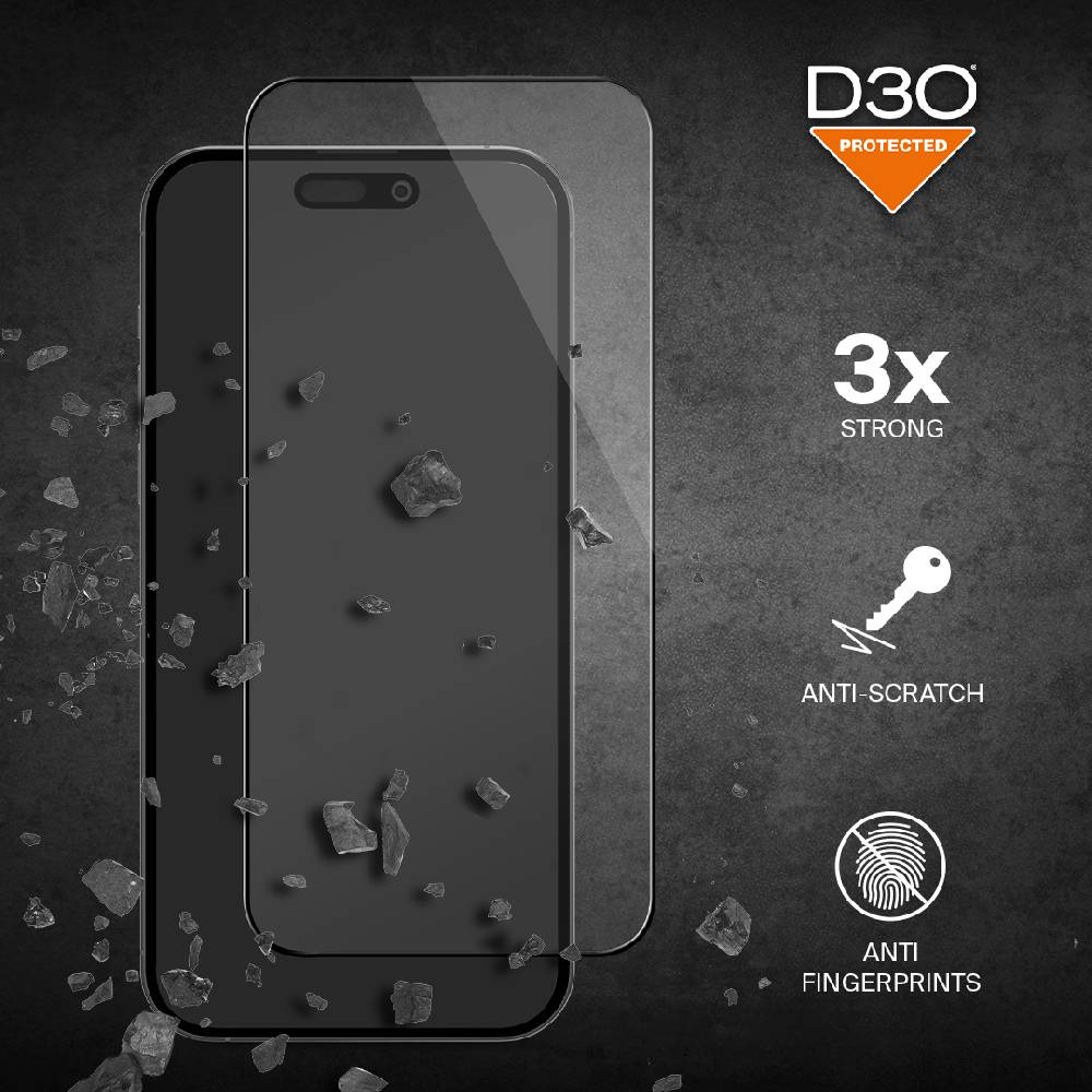 Puro Vetro temperato flessibile D3O per iPhone 15 Plus Spedizione Gratuita