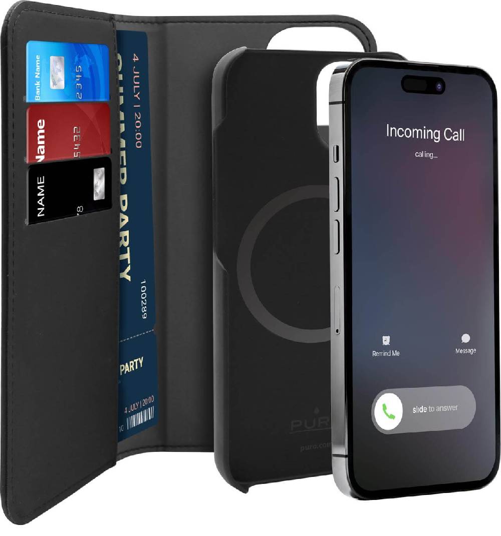 Puro Custodia Wallet MagSafe Detachable per iPhone 14 Pro Saldi