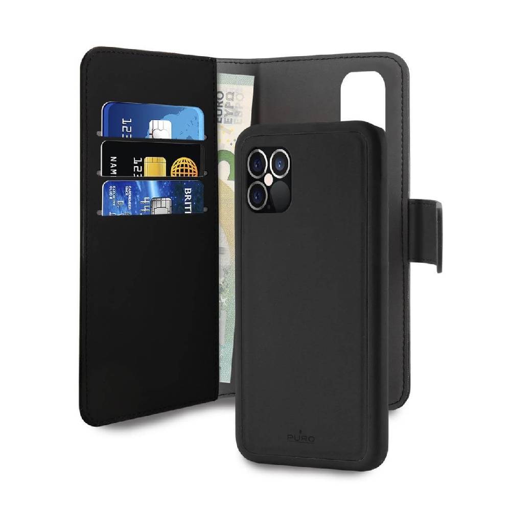 Puro Custodia Detachable 2 in 1 Wallet per iPhone 12 e 12 Pro Saldi Di Fabbrica
