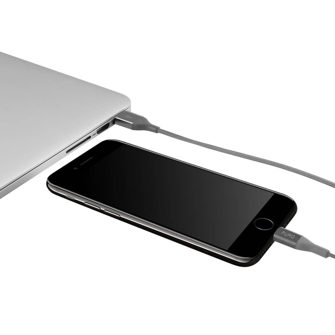 Puro Cavi di ricarica e sincronizzazione Fabric K2 Kevlar da USB-A a Lightning Economico