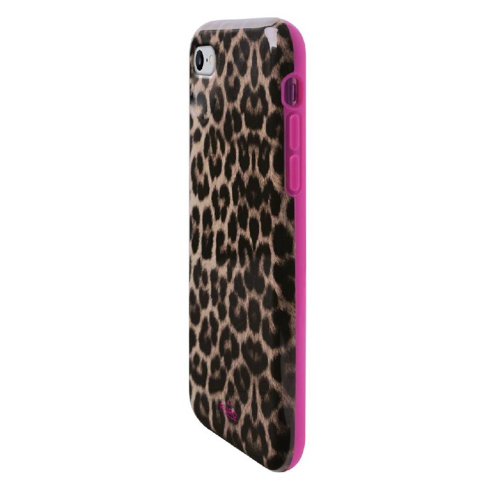 Puro Cover Pink Leopard per iPhone 7, 8, SE 2020 e SE 2022 Promozione Limitata