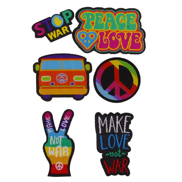 Puro Puro Kit Patch Sticker “Patch Mania” Peace & Love 6pz Sconti questo mese