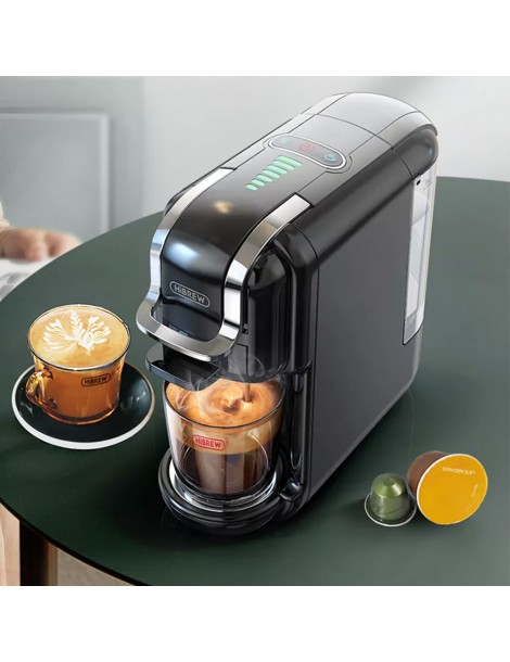 ﻿HiBREW H2B Caffettiera 5 in 1 con linea di livello dell'acqua macchina per caffè a capsule caldo/freddo a 19 bar Soddisfazione Garantita