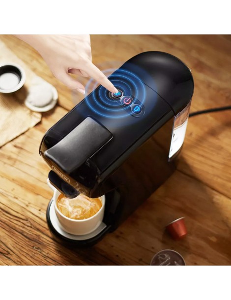HiBREW H1A 1450W 19 bar Macchina per caffè espresso macchina per caffè caldo/freddo a capsule multiple 4 in 1 - Nero Presa