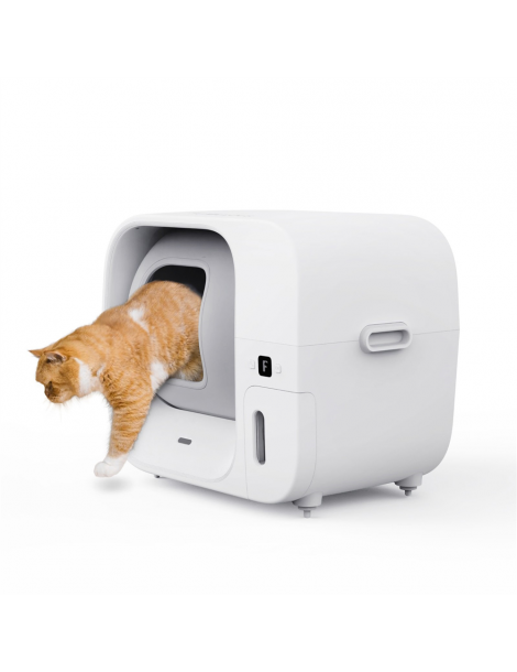 Furbulous Lettiera automatica per gatti con controllo tramite app 60 litri sicura per più gatti e con deodorante - Bianco Offerta