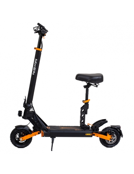 KuKirin G2 Pro Scooter elettrico pieghevole 600W Motore 15Ah 48V Batteria 9 pollici Pneumatici - Nero Arancione Vendita Economica