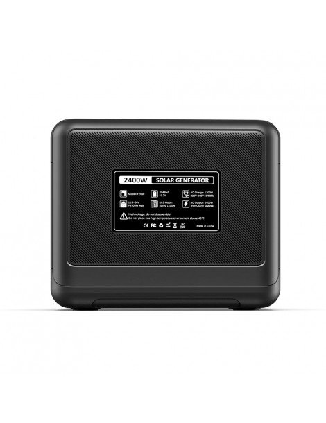 FOSSiBOT F2400 Centrale Elettrica Portatile da 2048Wh/2400W Ricarica Rapida in 1 5 Ore 16 Porte di Uscita - Nero Promozione