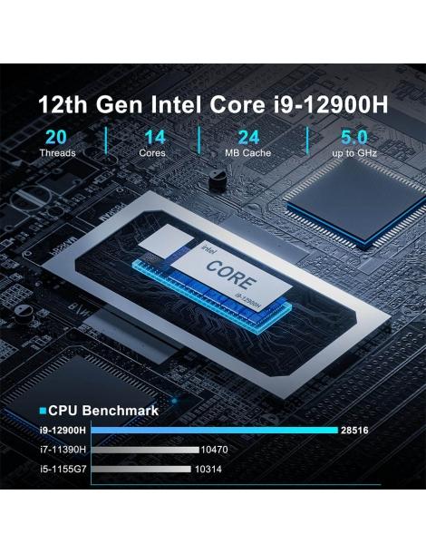 GEEKOM XT12 Pro Mini PC Intel Core i9-12900H 14 core fino a 5 0GHz 32GB RAM 1TB SSD In Linea