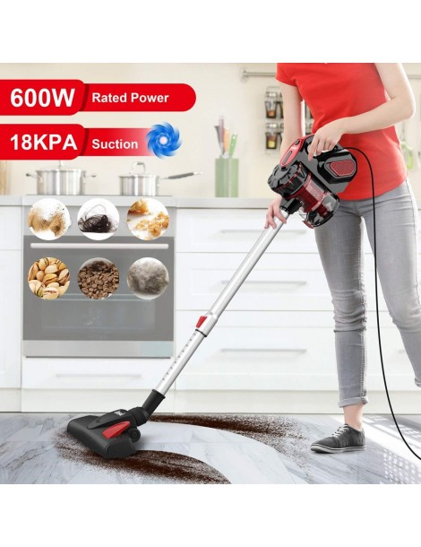 INSE I5 Aspirazione 18Kpa 600W Motore con filo Aspirapolvere portatile 1L Coppa polvere – Rosso Offerta