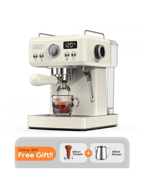 HiBREW H10A Macchina da caffè pressione di estrazione 19 bar temperatura e volume della tazza regolabili - Beige I Più Venduti