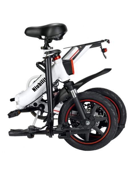 Niubility B14 14 pollici 400W Ciclomotore elettrico bicicletta pieghevole adatto alla città - Bianco Pezzi Unici