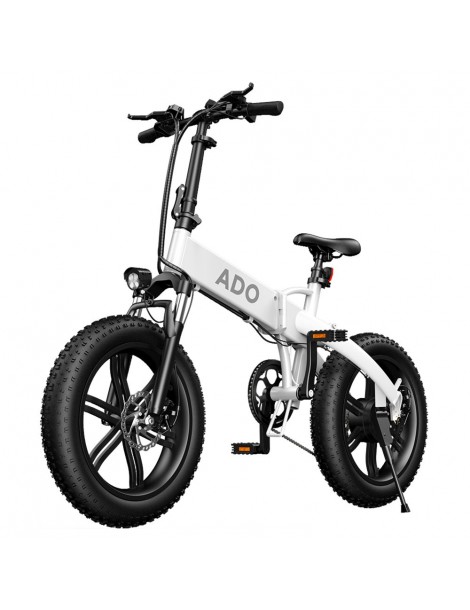 ADO A20F+ Bici Elettrica Pieghevole 250W Motore Mozzo senza Spazzole Batteria 36V 10.4Ah - Bianco Acquista Ora