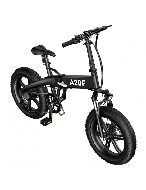 ADO A20F+ Bici Elettrica Pieghevole 250W Motore Mozzo senza Spazzole Batteria 36V 10.4Ah - Nero Consegna Veloce