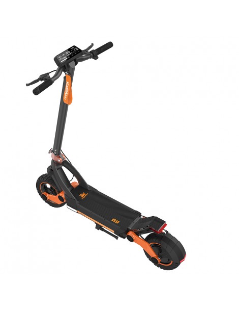 KUGOO KIRIN G3 Adventurers Dream Scooter Elettrico Pieghevole - Motore Brushless da 1200W e Batteria da 52V 18Ah - Nero Promozione Limitata