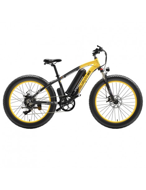 GOGOBEST GF600 26 Pollici Pneumatici Grassi Bicicletta Elettrica Pieghevole 1000W Motore 48V 13Ah Batteria - Nero Giallo Fino Al -60%