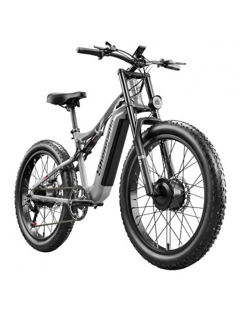 Shengmilo S600 Bicicletta elettrica motore 1000W*2 batteria 48V 17.5AH pneumatici 26 pollici velocità massima 50km/h 160N.M Convenienza