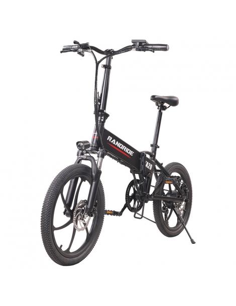RANDRIDE YA20 Bici Elettrica Pieghevole 500W Motore 40km/h Velocità Massima 48V 12.8Ah Batteria 80-90 Autonomia Massima Novità