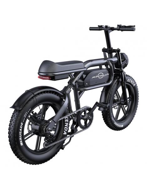 PHNHOLUN C8 Bicicletta elettrica motore da 1500W batteria da 48V 20Ah pneumatici grassi da 20*4.0 pollici Presa