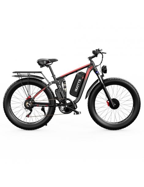 DUOTTS S26 26*4.0in Bici Elettrica Pneumatici 750W*2 Motore 50km/h Velocità Massima 48V 20Ah Samsung Batteria In Vendita