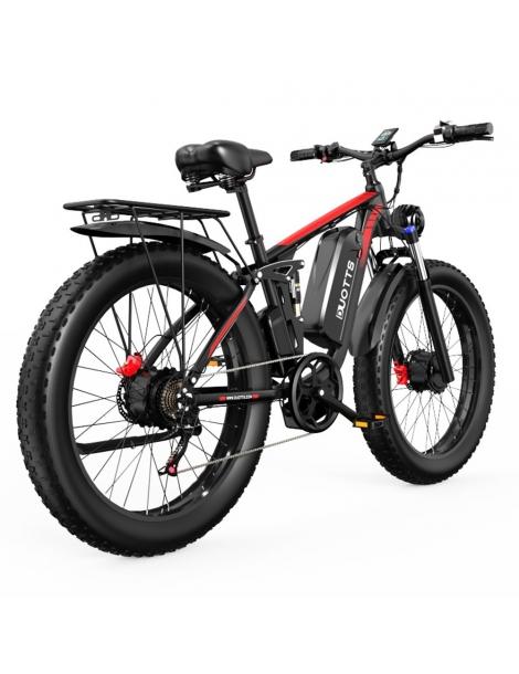 DUOTTS S26 26*4.0in Bici Elettrica Pneumatici 750W*2 Motore 50km/h Velocità Massima 48V 20Ah Samsung Batteria In Vendita