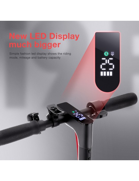 iScooter i9 Pro Scooter elettrico 8 5 pollici Pneumatico a nido d'ape 350W Motore 7 5Ah Batteria 30km/h Velocità massima Nero Comprare a buon mercato