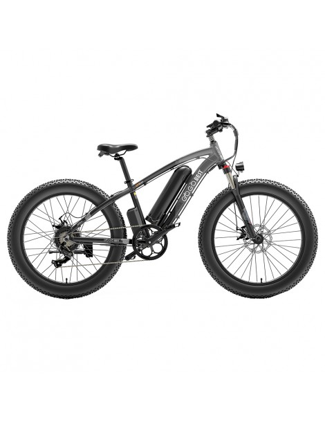 GOGOBEST GF600 26 Pollici Pneumatici Grassi Bicicletta Elettrica Pieghevole 1000W Motore 48V 13Ah Batteria - Grigio Nero Vendite Flash