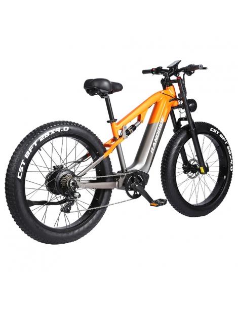 RANDRIDE YX80 Bicicletta elettrica motore 1500W batteria 48V 20Ah pneumatico CST Fat 26x4.0'' velocità massima 50km/h In Saldo