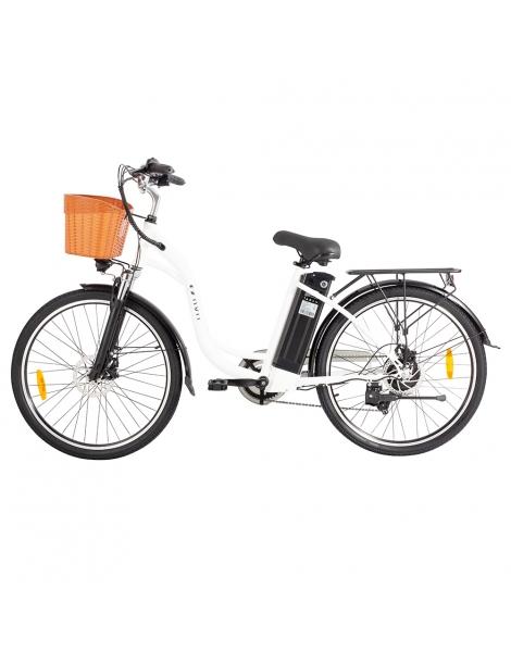 DYU C6 Bicicletta elettrica motore da 350W batteria da 12 5AH - Bianco Offerta San Valentino