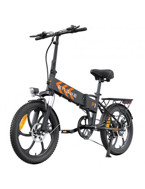 ENGWE P1 Bicicletta elettrica pieghevole pneumatico 20*3 pollici motore 250W batteria 36V 13Ah - Nero Pezzi Unici