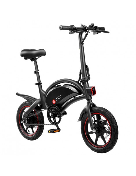 DYU D3F Con Pedale Ciclomotore Elettrico Pieghevole -10AH Batteria al Litio Offerta temporanea
