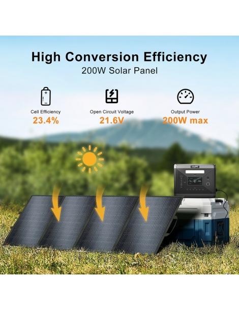 SolarPlay T200 Pannello solare potenza di uscita massima 200W alta efficienza di conversione 23 4% Promozione Limitata