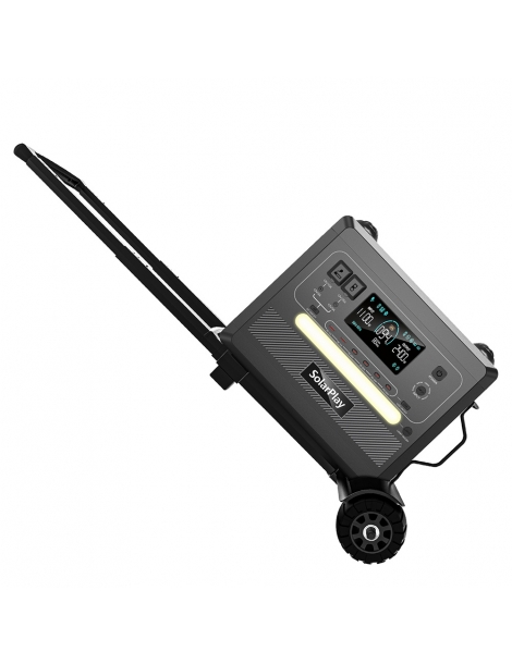 SolarPlay T01 Carrello pieghevole per la stazione di alimentazione portatile Q2401/Q2402/Q2501/Q2502 - Nero Affare Del Giorno