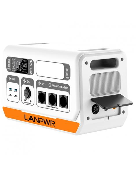 LANPWR 2200PRO 2200W Stazione di alimentazione portatile + 4x pannelli solari da 180W sistema solare da balcone Sconto